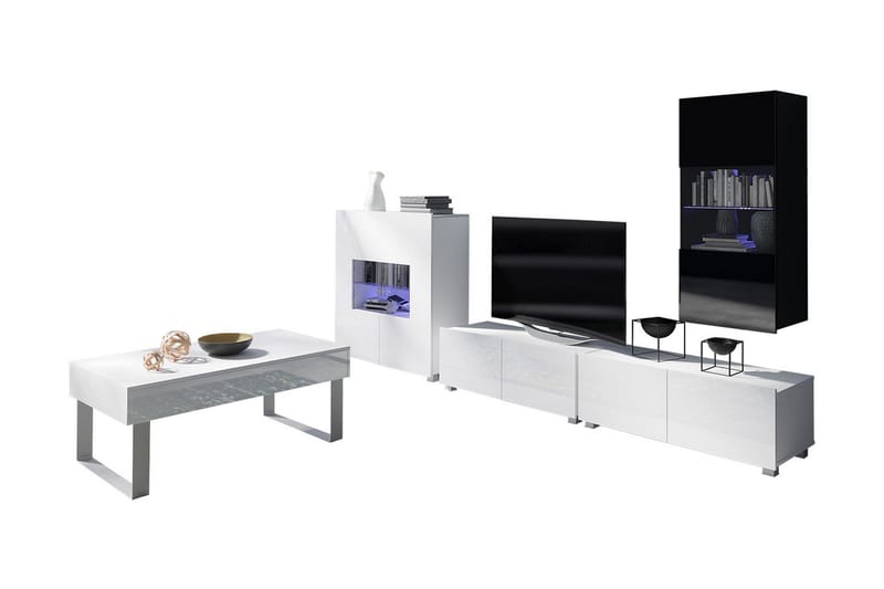 Calabrini tv-møbelsæt - Hvid - Tv-møbelsæt