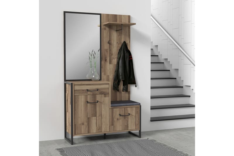 Carnais TV-Møbelsæt 114 cm - Brun/Grå - Møbler - TV borde & mediemøbler - Tv-møbelsæt