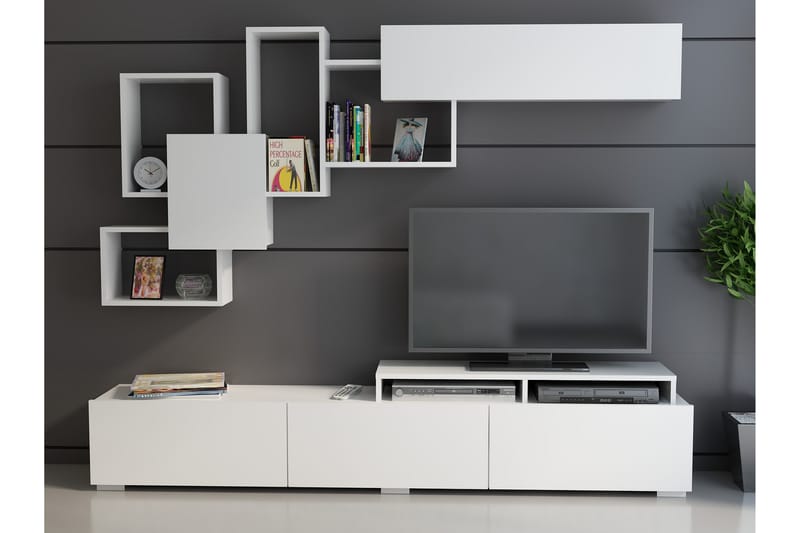 Decorotika Medieopbevaring - Hvid - Tv-møbelsæt