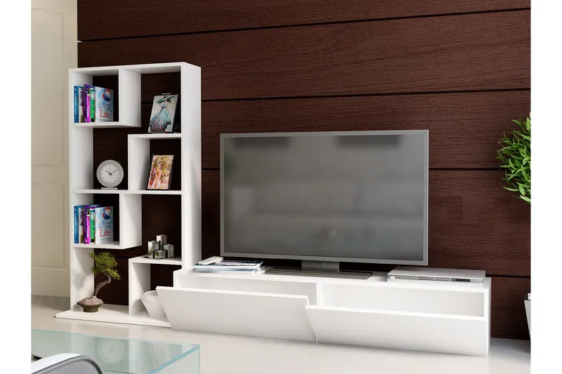 Decorotika TV-bænk - Hvid - Møbler - TV borde & mediemøbler - Tv-møbelsæt