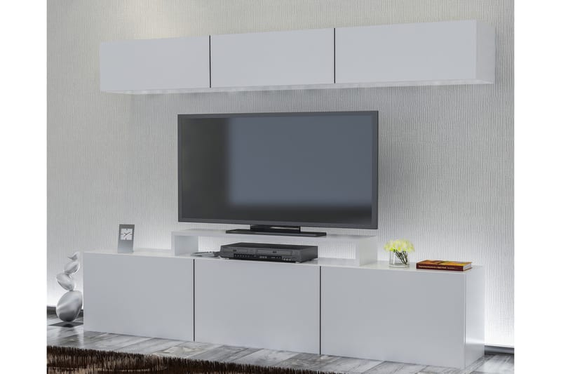 Decorotika TV-bænk - Hvid - Møbler - TV borde & mediemøbler - Tv-møbelsæt