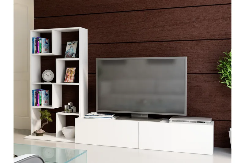 Decorotika TV-bænk - Hvid - Møbler - TV borde & mediemøbler - Tv-møbelsæt