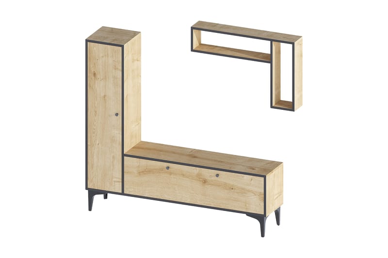 Desgrar TV-møbelsæt 118x49 cm - Blå - Møbler - TV borde & mediemøbler - Tv-møbelsæt