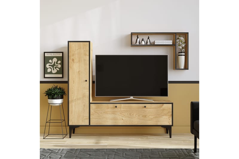 Desgrar TV-møbelsæt 118x49 cm - Blå - Tv-møbelsæt