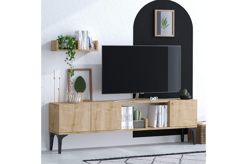 Desgrar TV-møbelsæt 150x47 cm - Blå - Møbler - TV borde & mediemøbler - Tv-møbelsæt