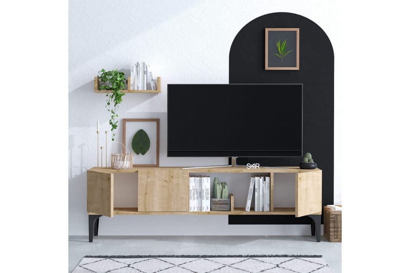 Desgrar TV-møbelsæt 150x47 cm - Blå - Møbler - TV borde & mediemøbler - Tv-møbelsæt