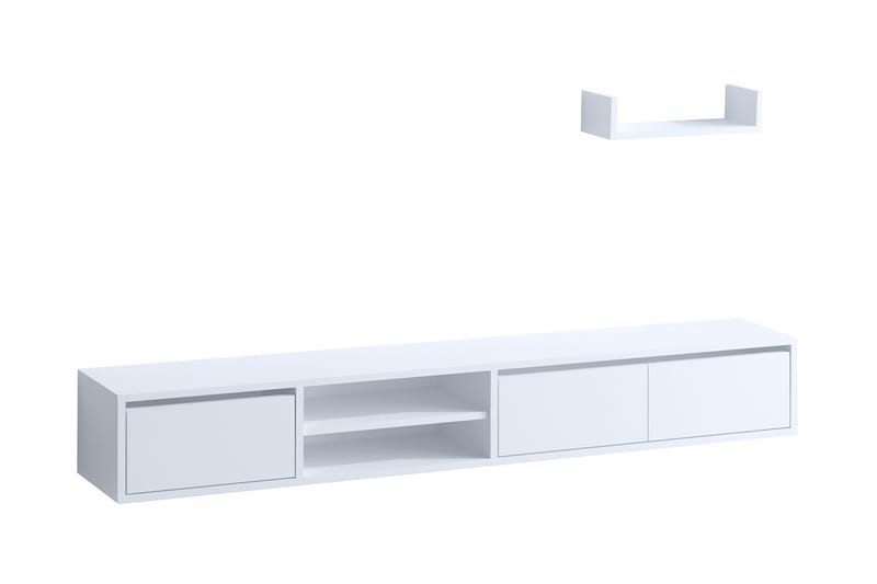 Desgrar TV-møbelsæt 180x25 cm - Hvid - Møbler - TV borde & mediemøbler - Tv-møbelsæt