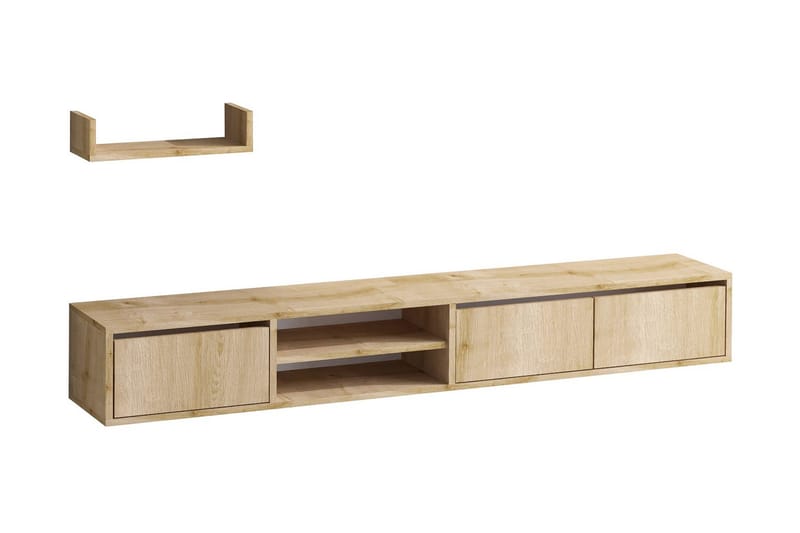 Desgrar TV-møbelsæt 180x25 cm - Natur - Møbler - TV borde & mediemøbler - Tv-møbelsæt