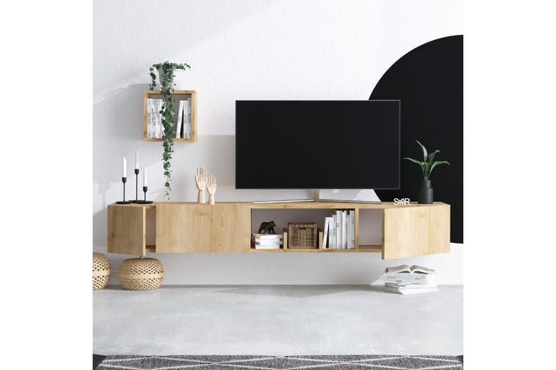 Desgrar TV-møbelsæt 180x25 cm - Natur - Møbler - TV borde & mediemøbler - Tv-møbelsæt