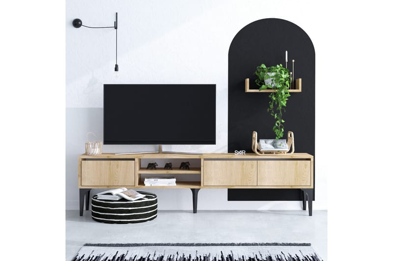 Desgrar TV-møbelsæt 180x50 cm - Blå - Møbler - TV borde & mediemøbler - Tv-møbelsæt