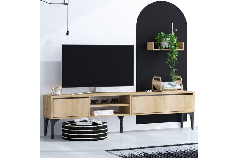 Desgrar TV-møbelsæt 180x50 cm - Blå - Tv-møbelsæt