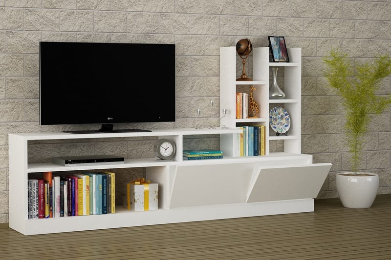 Furny Home TV-bænk - Hvid - Møbler - TV borde & mediemøbler - Tv-møbelsæt