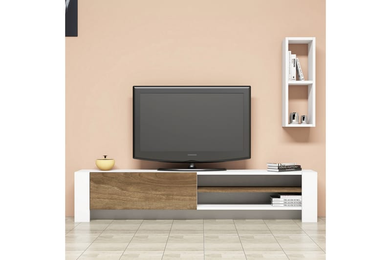 Gersby TV-møbelsæt 160 cm - Brun - Tv-møbelsæt