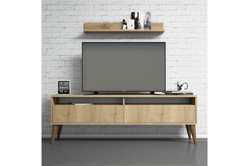 Hoptrup TV-Møbelsæt 150 cm - Eg - Møbler - TV borde & mediemøbler - Tv-møbelsæt