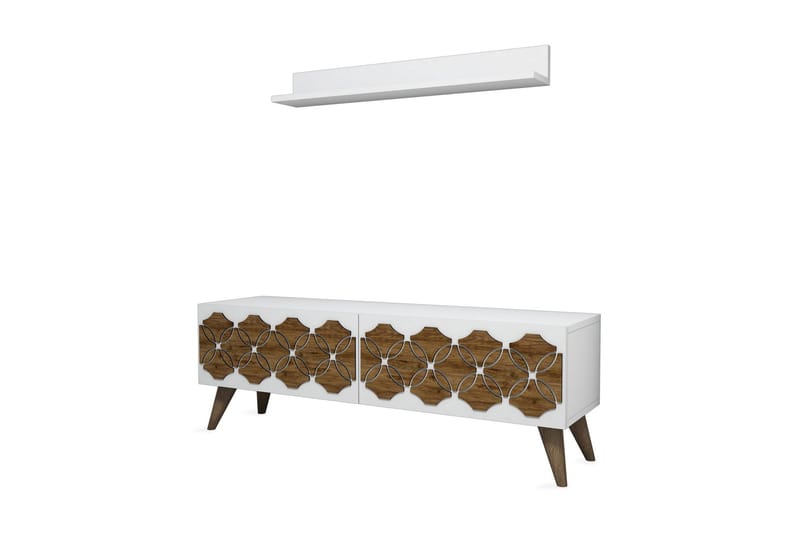 Hovdane TV-møbelsæt 120 cm - Hvid - Møbler - TV borde & mediemøbler - Tv-møbelsæt