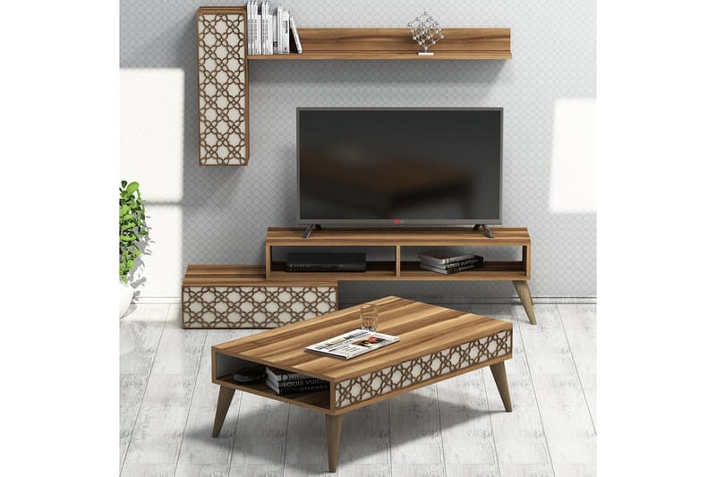 Hovdane TV-møbelsæt 150 cm, Brun