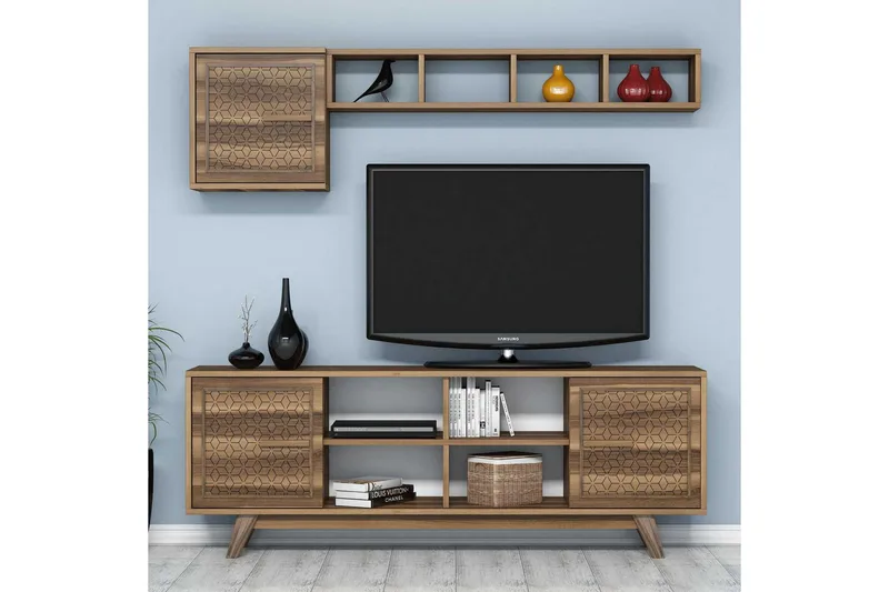 Hovdane TV-møbelsæt 160 cm, Brun