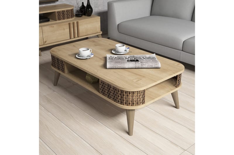 Hovdane TV-møbelsæt 168 cm - Brun - Møbler - TV borde & mediemøbler - Tv-møbelsæt