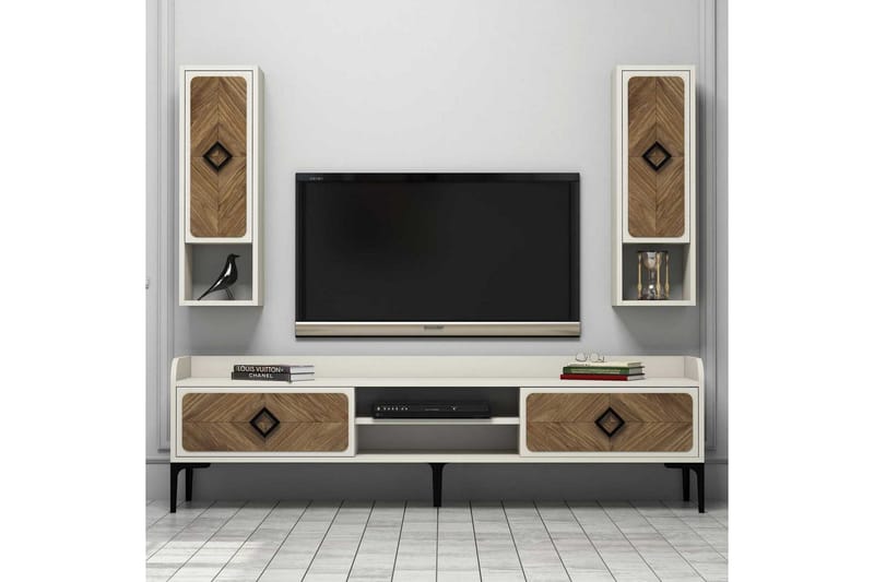 Hovdane TV-møbelsæt 180 cm - Brun - Møbler - TV borde & mediemøbler - Tv-møbelsæt