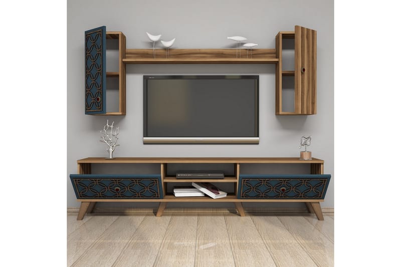 Hovdane TV-møbelsæt 180 cm - Brun - Møbler - TV borde & mediemøbler - Tv-møbelsæt