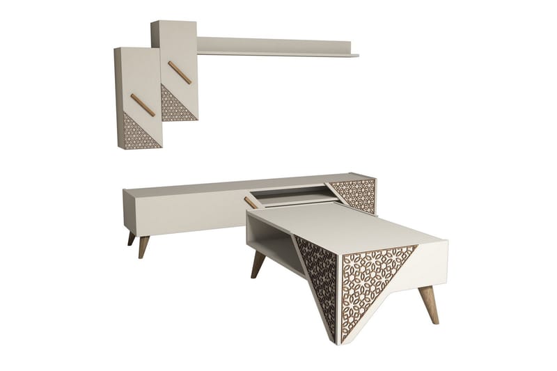 Hovdane TV-møbelsæt 180 cm - Brun - Møbler - TV borde & mediemøbler - Tv-møbelsæt