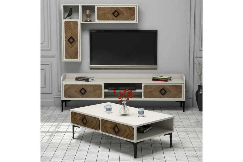 Hovdane TV-møbelsæt 180 cm, Brun