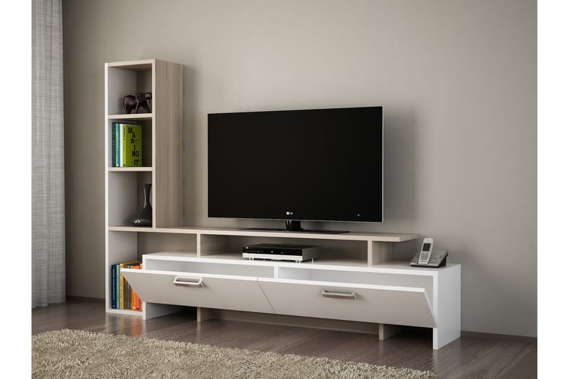 Isora TV-Bord - Hvid - Tv-møbelsæt