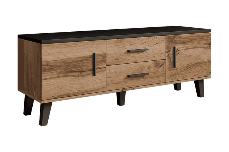 Kardos Tv-møbelsæt 140 cm - Natur/Sort - Møbler - TV borde & mediemøbler - Tv-møbelsæt