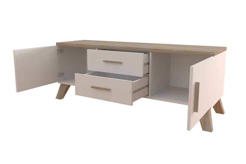 Kardos Tv-møbelsæt 140 cm - Natur/Sort - Møbler - TV borde & mediemøbler - Tv-møbelsæt