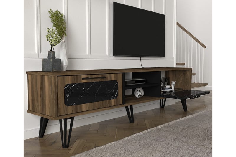 Lorsch TV-Møbelsæt 180 cm - Mørkebrun - Tv-møbelsæt