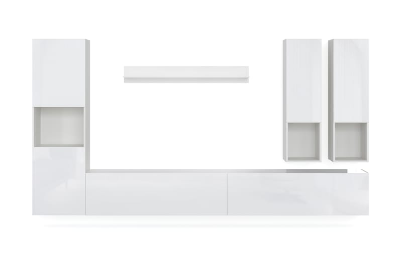 Lubmore Tv-Møbelsæt 30x240 cm - Hvid - Tv-møbelsæt