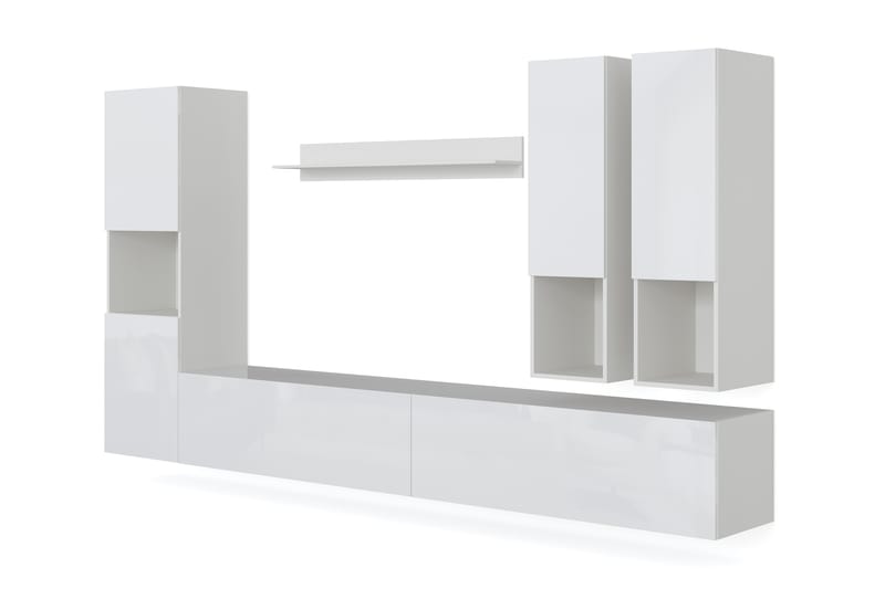Lubmore Tv-Møbelsæt 30x240 cm - Hvid - Tv-møbelsæt