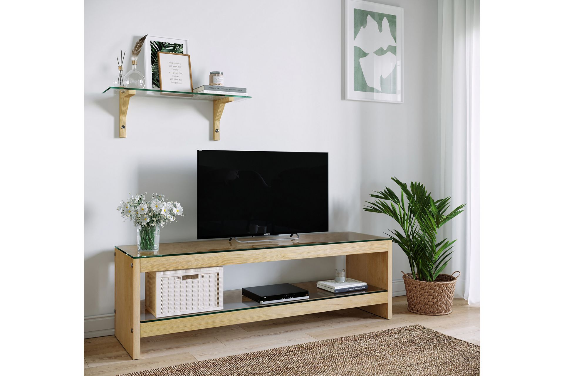 Malmby TV-Møbelsæt 140 cm - Brun - Møbler - TV borde & mediemøbler - Tv-møbelsæt