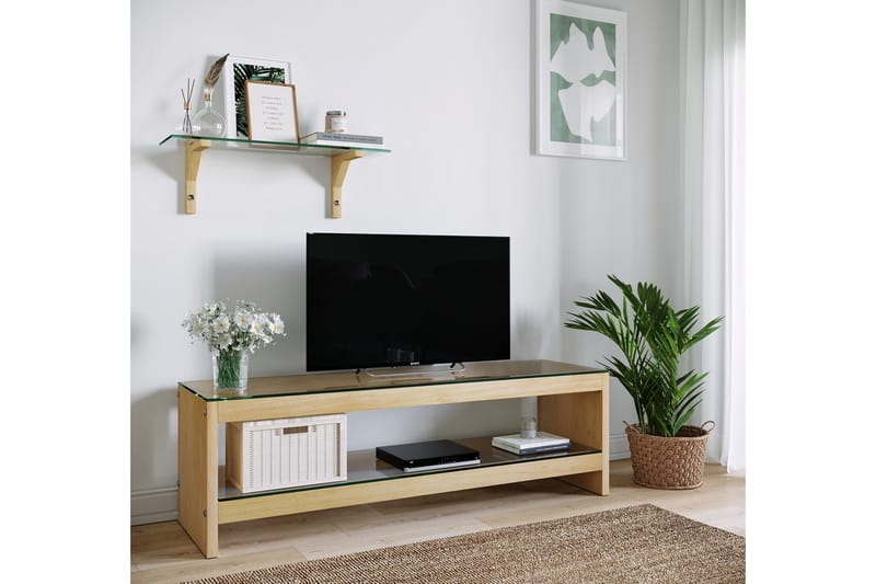 Malmby TV-Møbelsæt 140 cm - Brun - Møbler - TV borde & mediemøbler - Tv-møbelsæt