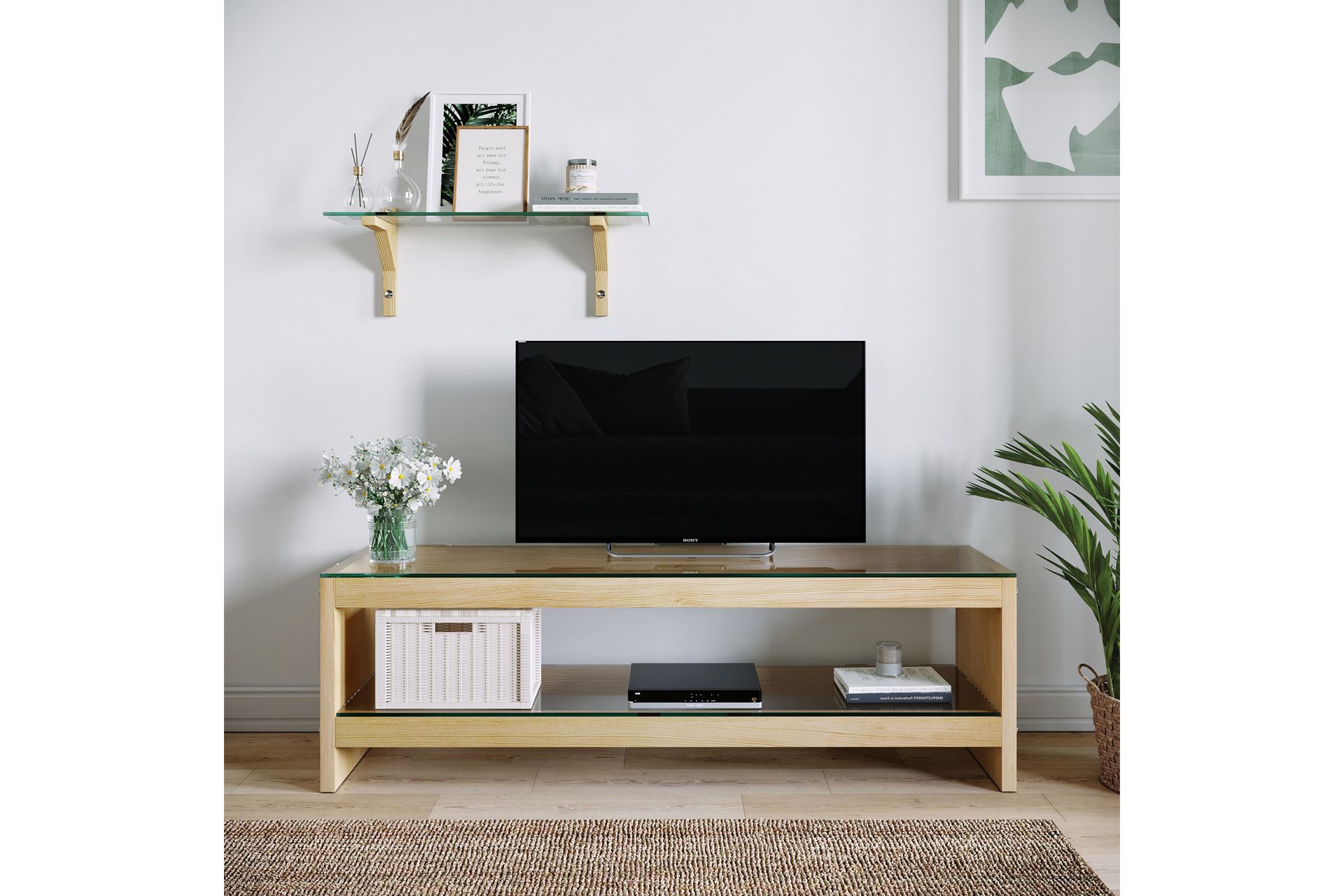 Malmby TV-Møbelsæt 140 cm - Brun - Møbler - TV borde & mediemøbler - Tv-møbelsæt