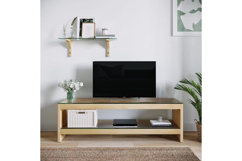 Malmby TV-Møbelsæt 140 cm - Brun - Møbler - TV borde & mediemøbler - Tv-møbelsæt
