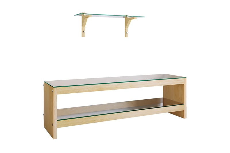 Malmby TV-Møbelsæt 140 cm - Brun - Møbler - TV borde & mediemøbler - Tv-møbelsæt