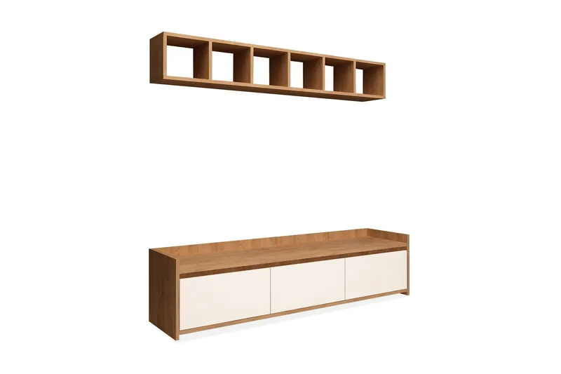 Mod Design Entrémøbel - Træ / hvid - Møbler - TV borde & mediemøbler - Tv-møbelsæt