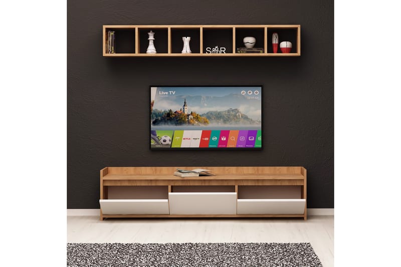 Mod Design Entrémøbel - Træ / hvid - Møbler - TV borde & mediemøbler - Tv-møbelsæt
