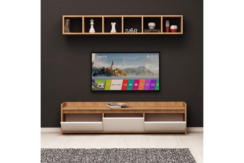 Mod Design Entrémøbel - Træ / hvid - Tv-møbelsæt