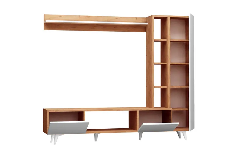 Mod Design Medieopbevaring - Træ / hvid - Møbler - TV borde & mediemøbler - Tv-møbelsæt