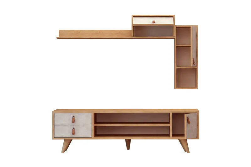 Mod Design Medieopbevaring - Træ / hvid - Møbler - TV borde & mediemøbler - Tv-møbelsæt