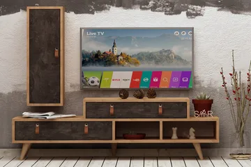 Mod Design TV-Bord/ skab - Grå / træ - Møbler - TV borde & mediemøbler - Tv-møbelsæt
