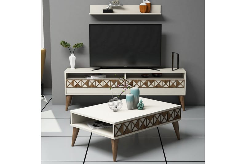 Muennink Stuesæt 150 cm, Hvid