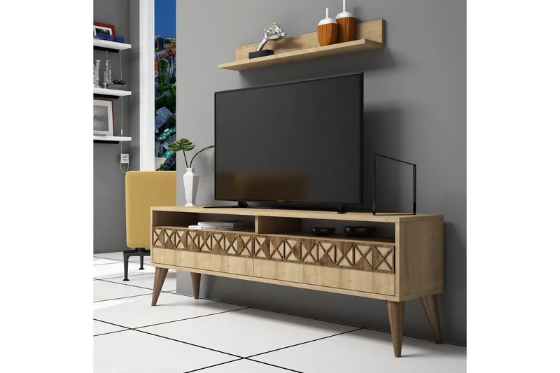 Muennink TV-Møbelsæt 150 cm, Eg
