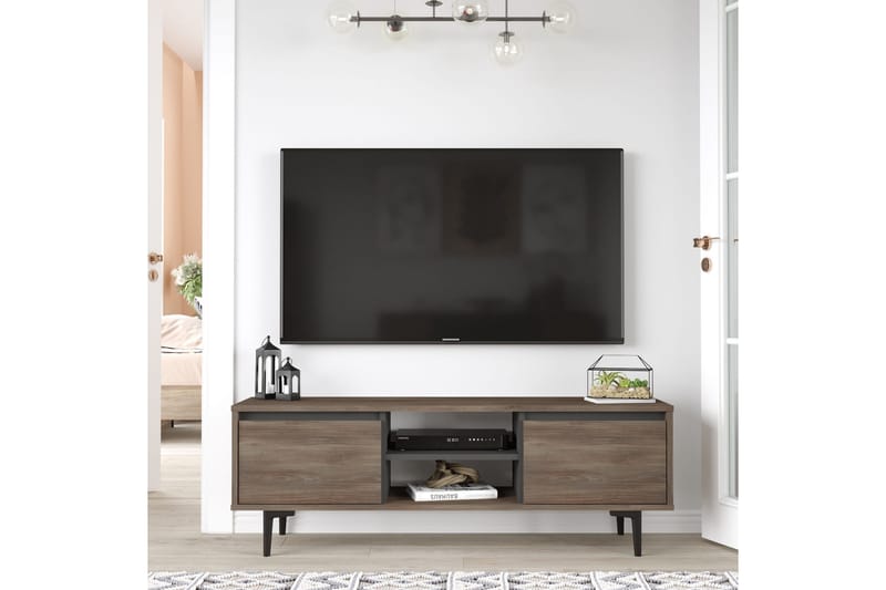 Rinorea TV-møbelsæt 140x48,1 cm - Brun - Tv-møbelsæt