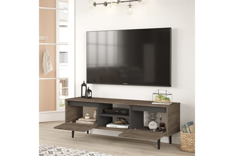 Rinorea TV-møbelsæt 140x48,1 cm - Brun - Tv-møbelsæt