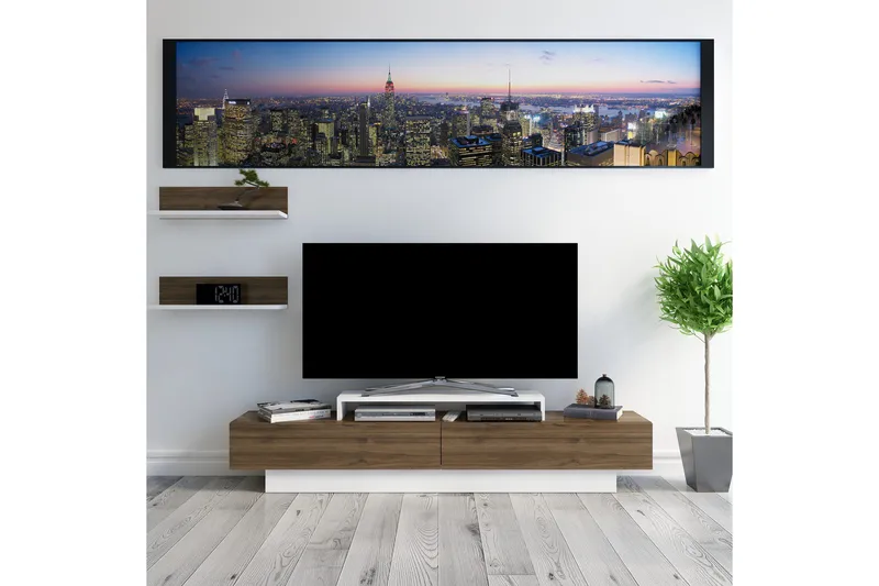 Rinorea TV-møbelsæt 180x40 cm, Hvid