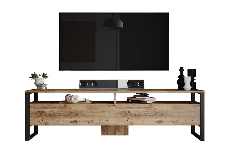 Rinorea TV-møbelsæt 180x56 cm - Grøn - Tv-møbelsæt