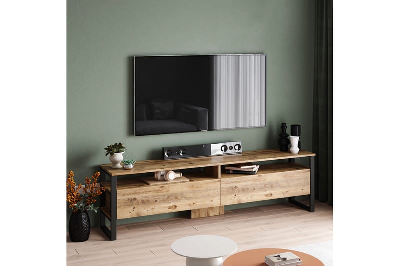 Rinorea TV-møbelsæt 180x56 cm - Grøn - Tv-møbelsæt